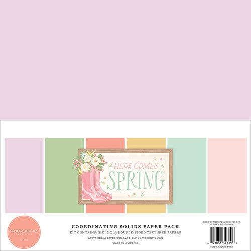 Carta Bella - Here Comes Spring - 12x12 Solids