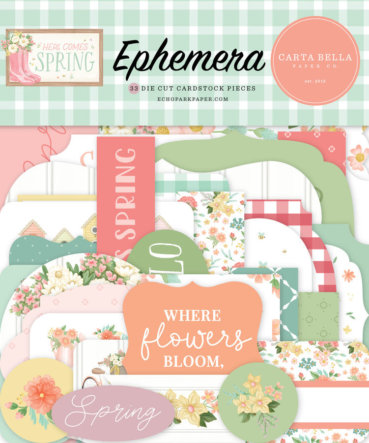 Carta Bella - Here Comes Spring - Ephemera *LAST CHANCE*