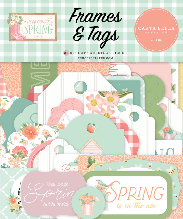 Carta Bella - Here Comes Spring - Frames & Tags *LAST CHANCE*
