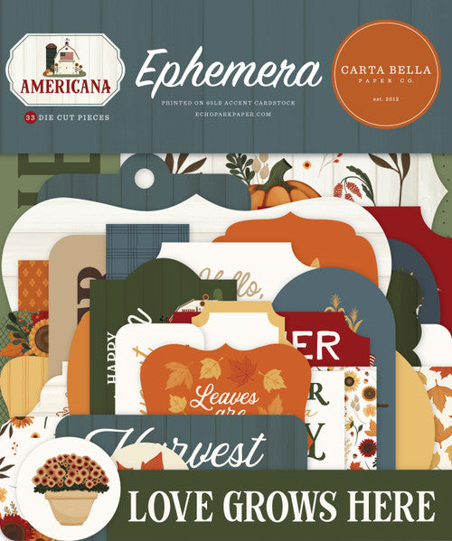 Carta Bella Paper Co. - Americana Collection - Ephemera - LAST CHANCE!