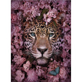 Craspire 5D DIY Diamond Painting Animals Canvas Kits, with Resin Rhinestones, Diamond Sticky Pen, Tray Plate and Glue Clay, Tiger Pattern, 30x20x0.02cm, 4Set/Pack