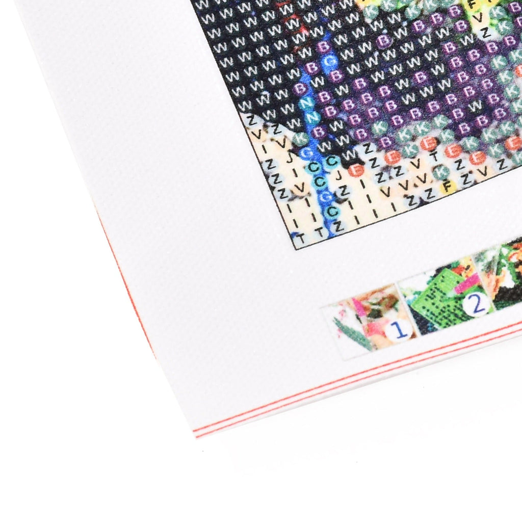 Craspire 5D DIY Diamond Painting Animals Canvas Kits, with Resin Rhinestones, Diamond Sticky Pen, Tray Plate and Glue Clay, Lion Pattern, 30x20x0.02cm, 4Set/Pack