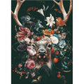 Craspire 5D DIY Diamond Painting Animals Canvas Kits, with Resin Rhinestones, Diamond Sticky Pen, Tray Plate and Glue Clay, Deer Pattern, 30x20x0.02cm, 4Set/Pack