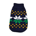 Navy Blue Warm Knitted Pet Dogs Cats Sweater Winter Clothes