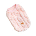 Pink Soft Cozy Autumn Winter Warm Fleece Dog Cat Sweaters