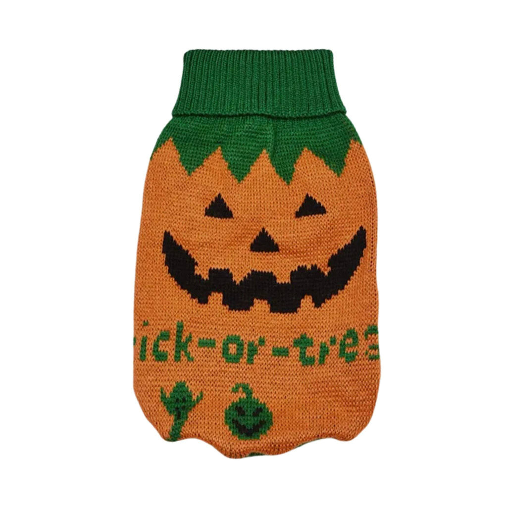 Pumpkin Warm Knitted Pet Dogs Cats Sweater Winter Clothes