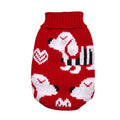 Red Dog Warm Knitted Pet Dogs Cats Sweater Winter Clothes